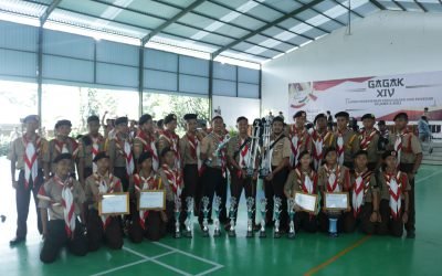 Kontingen Pramuka Rafah Unjuk Kemampuan pada Ajang GAGAK XIV