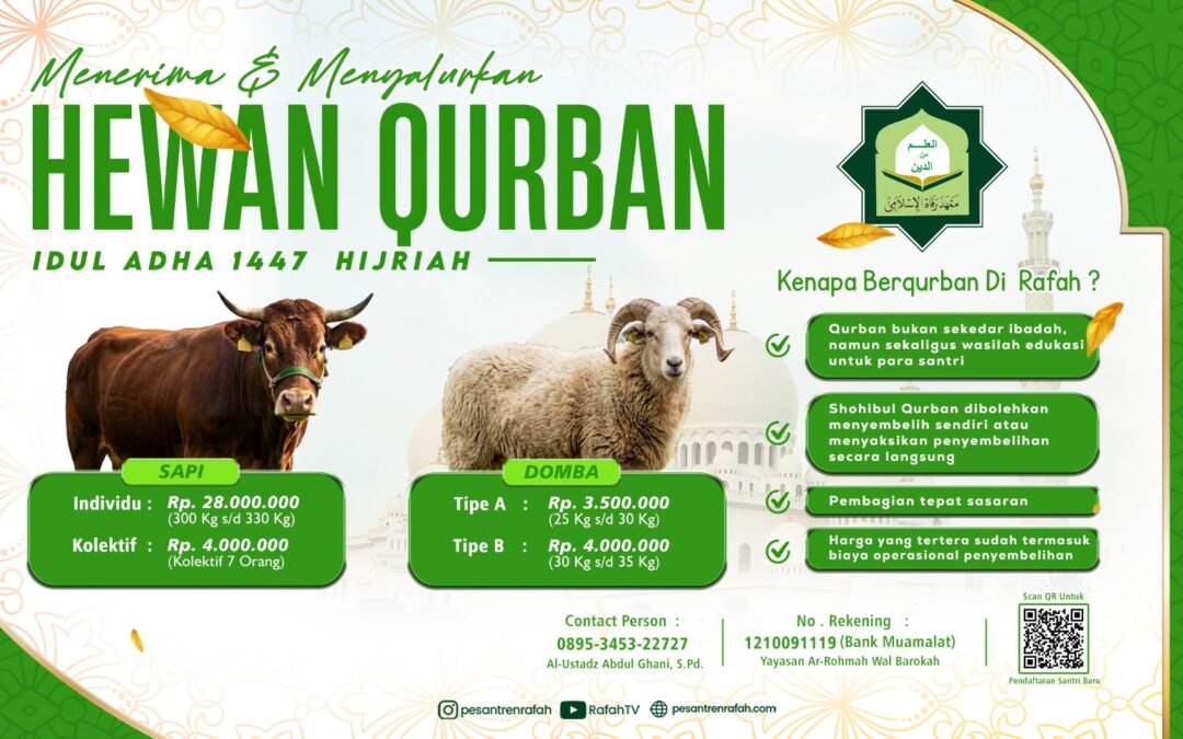 Rafah Menerima dan Menyalurkan Qurban pada Idul Adha 1447 H